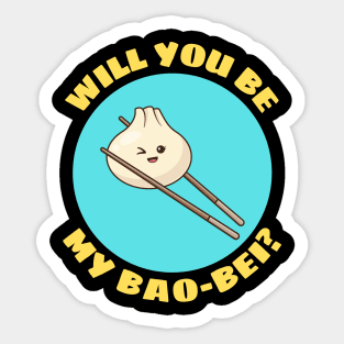 Will You Be My Bao Bei | Dumpling Pun Sticker